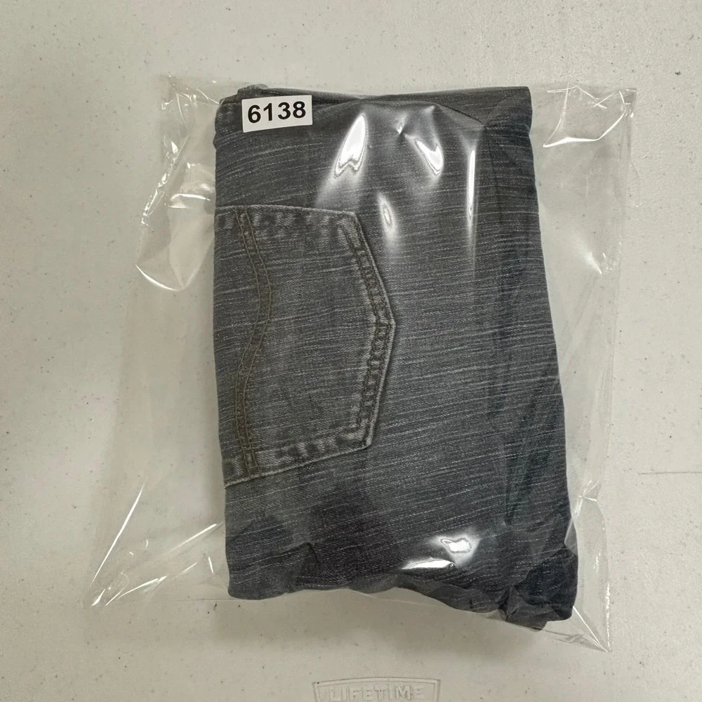 Lee Regular Fit Mens Jeans Medium Wash Straight Leg Denim Blue 37x30 Distressed